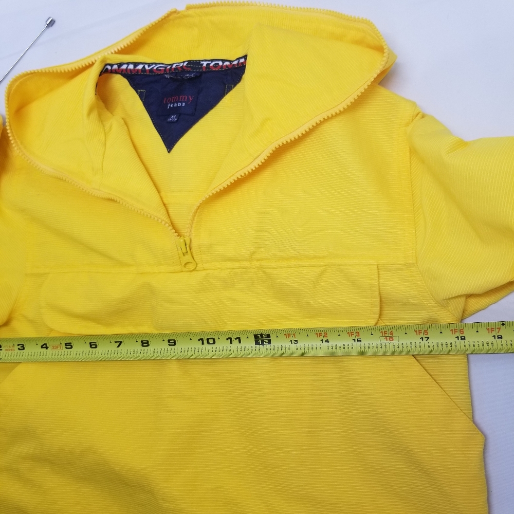 Tommy Hilfiger Womans Size XS Rain Jacket Waterproof Yellow - Picture 5 of 14